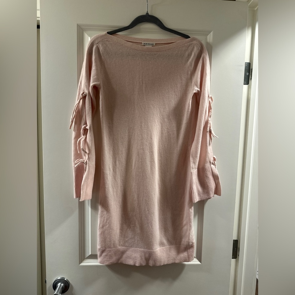 Club Monaco Light Pink wool & cashmere sweater dress| size xs
